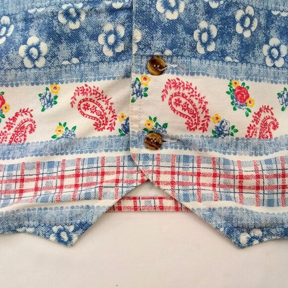 Vivaldi Jeanswear Division of Stuffed Shirts Inc Vintage Women's Paisley Medium - Picture 7 of 7